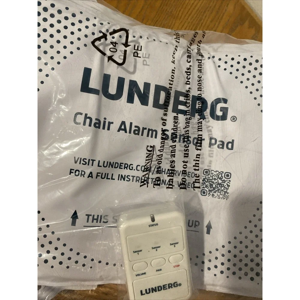 Lunderg Bed and Chair Alarm Pad System Wireless Early Alert Sensor Pad NEW!